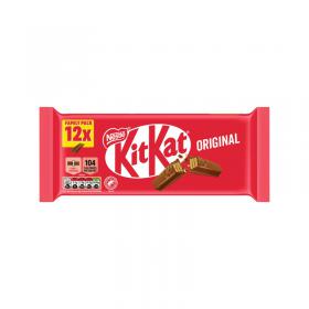 Kit Kat Nestle KitKat 2 Finger Milk Chocolate Bar Pack of 12 12604149 NL56917