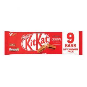 Nestle KitKat Milk Chocolate 2 Finger (Pack of 9) 12339411 NL59368