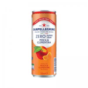San Pellegrino Zero Fruit Beverages PeachClem 330ml Pack 24 12602682