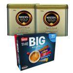 Nescafe Gold Blend Coffee 750g (Pack of 2) NL819849 FOC Nestle Biscuit NL819849