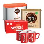 Nescafe Gold Blend Coffee 750g Nescafe Azera Americano Coffee 500g + FREE Set of Nescafe Brand Mugs NL819881
