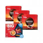 Nescafe Original 750g x3 + FOC Big Biscuit Box NL819888