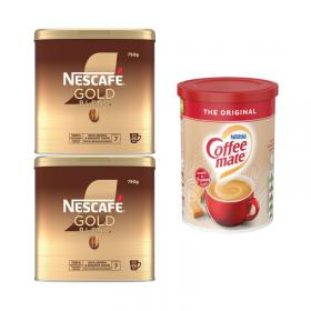 Nescafe Buy 2 Tins of Gold Blend 750g Get FOC Coffee Mate 550g NL819900