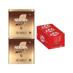 Nescafe Gold Blend 750g Pack of 2 Buy 2 Get FOC KitKat Pack of 24 NL819901