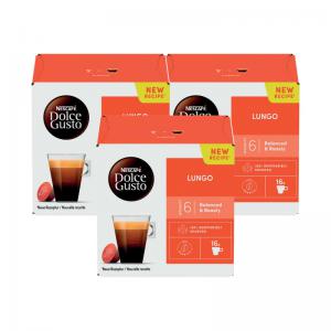 Nescafe Dolce Gusto Cafe Lungo Coffee Capsules Pack of 48 12562075