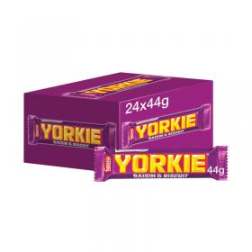 Nestle Yorkie Raisin and Biscuit Chocolate Bar 44g (24 Pack) 12360869 NL87259