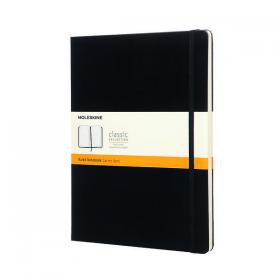 Moleskine Ruled Hardcover Notebook Extra Large Black QP090 NPW32306