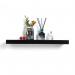 Floating Shelf - High Gloss Black - 600x235x38mm 10801