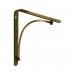 Arc Shelf Bracket - 230x180mm - Brushed Brass - 4 Pack 10920-00003