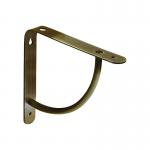 Cove Shelf Bracket - 180x180mm - Brushed Brass - 4 Pack 10921-00004