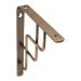 Step Shelf Bracket - 230x180mm - Brushed Brass - 4 Pack 10922-00004