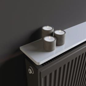 Nautilus Designs EasyFit Radiator Shelf - High Gloss White - 1200x150x18mm 13395