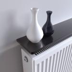 EasyFit Radiator Shelf - High Gloss Black - 600x150x18mm 13396