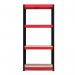 RB Boss 4x Tier Shelving Unit - 1600x750x350mm 175kgs UDL - RedBlack 13497