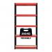 RB Boss 5x Tier Shelving Unit - 1800x900x300mm 250kgs UDL - RedBlack 13499