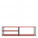 RB Boss 5x Tier Shelving Unit - 1800x1600x600mm 250kgs UDL - RedBlack 13501