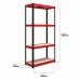 RB Boss 4x Tier Shelving Unit - 1800x900x400mm 300kgs UDL - RedBlack 13503