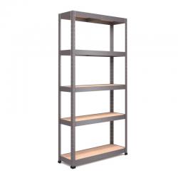 Nautilus Designs RB Boss 5x Tier Shelving Unit - 1800x900x300mm 250kgs UDL - Galvanised 13505
