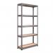 RB Boss 5x Tier Shelving Unit - 1800x900x300mm 250kgs UDL - Galvanised 13505