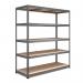 RB Boss 5x Tier Shelving Unit - 1800x1600x600mm 250kgs UDL - Galvanised 13507