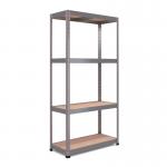 RB Boss 4x Tier Shelving Unit - 1800x900x400mm 300kgs UDL - Galvanised 13509