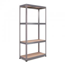 Nautilus Designs RB Boss 4x Tier Shelving Unit - 1800x900x400mm 300kgs UDL - Galvanised 13509