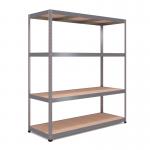 RB Boss 4x Tier Shelving Unit - 1800x1600x600mm 300kgs UDL - Galvanised 13510