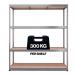 RB Boss 4x Tier Shelving Unit - 1800x1600x600mm 300kgs UDL - Galvanised 13510