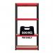 RB Boss 4x Tier Shelving Unit - 1800x900x300mm 500kgs UDL - RedBlack 13511