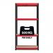 RB Boss 4x Tier Shelving Unit - 1800x900x300mm 500kgs UDL - Red/Black 13511