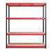 RB Boss 4x Tier Shelving Unit - 1800x1600x600mm 500kgs UDL - RedBlack 13513