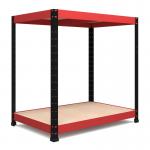 RB Boss 2x Tier Workstation Unit - 900x900x600mm 800kgs UDL - RedBlack 13528