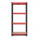 RB Boss FastLok 4x Tier Shelving Unit - 1800x900x400mm 300kgs UDL - RedBlack 13603