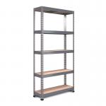 RB Boss FastLok 5x Tier Shelving Unit - 1800x900x300mm 250kgs UDL - Galvanised 13605