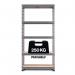 RB Boss FastLok 5x Tier Shelving Unit - 1800x900x300mm 250kgs UDL - Galvanised 13605