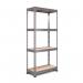 RB Boss FastLok 4x Tier Shelving Unit - 1800x900x400mm 300kgs UDL - Galvanised 13609