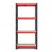 RB Boss FastLok 4x Tier Shelving Unit - 1600x750x350mm 175kgs UDL - RedBlack 13697