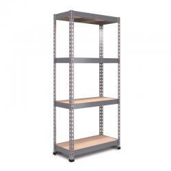Nautilus Designs RB Boss FastLok 4x Tier Shelving Unit - 1600x750x350mm 175kgs UDL - Galvanised 13698