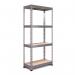 RB Boss FastLok 4x Tier Shelving Unit - 1600x750x350mm 175kgs UDL - Galvanised 13698