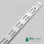 Bio-Coat Antibacterial Twin Slot Upright - 1000mm - White - 2 Pack 15300-WHT