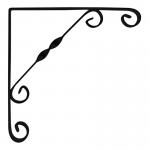 Ornamental Scroll Bracket - 4x4in - Black - 10 Pack 4671-0115-2