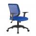 Medium Back Operator Armchair with Black Base - Blue 95ATG/BK-BL