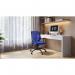 Medium Back Operator Armchair with Black Base - Blue 95ATG/BK-BL