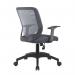 Medium Back Operator Armchair with Black Base - Grey 95ATG/BK-GY