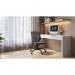Medium Back Operator Armchair with Black Base - Grey 95ATG/BK-GY
