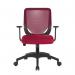 Medium Back Operator Armchair with Black Base - Red 95ATG/BK-RD