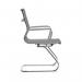 Contemporary Medium Back Fabric visitor Chair with Chrome Frame - Grey BCF/8003AV/GY