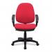 Java 100 Medium Back Operator Chair - Single Lever with Fixed Arms - Red BCF/I300/RD/A