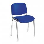 Iso Chrome Framed Stackable Conference/Meeting Chair - Blue - Minimum Order Quantity -10 BCF/I608/BL