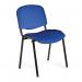 Iso Black Framed Stackable ConferenceMeeting Chair - Blue - Minimum Order Quantity -10 BCF/I609/BL